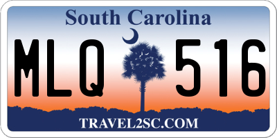 SC license plate MLQ516