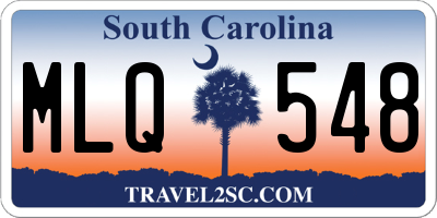 SC license plate MLQ548