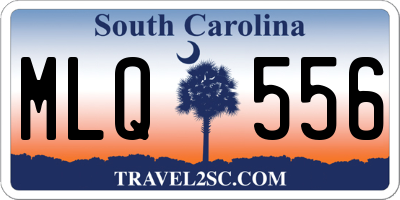 SC license plate MLQ556