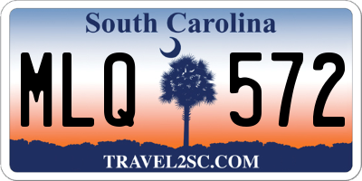 SC license plate MLQ572