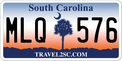SC license plate MLQ576