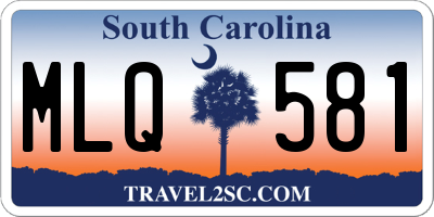 SC license plate MLQ581