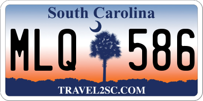 SC license plate MLQ586