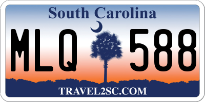 SC license plate MLQ588