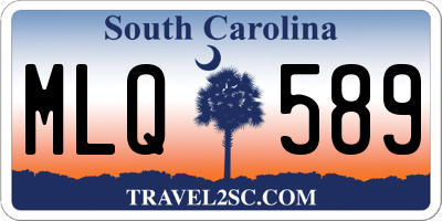 SC license plate MLQ589