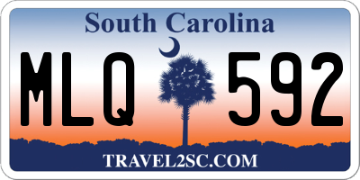 SC license plate MLQ592