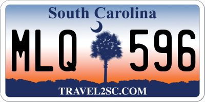 SC license plate MLQ596