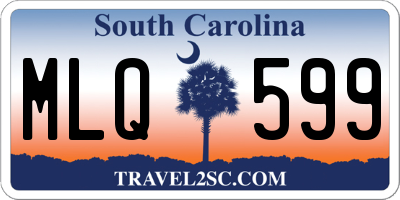 SC license plate MLQ599