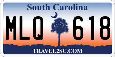 SC license plate MLQ618