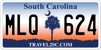 SC license plate MLQ624