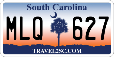 SC license plate MLQ627