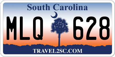 SC license plate MLQ628