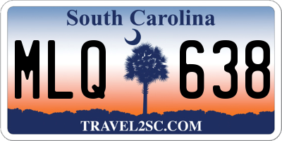 SC license plate MLQ638