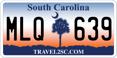 SC license plate MLQ639