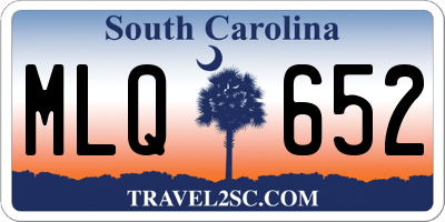 SC license plate MLQ652