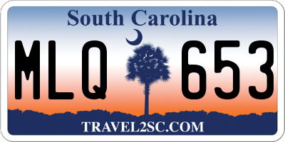 SC license plate MLQ653