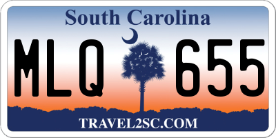 SC license plate MLQ655