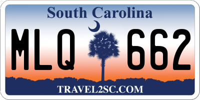 SC license plate MLQ662