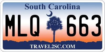 SC license plate MLQ663