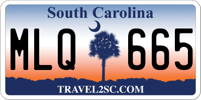 SC license plate MLQ665