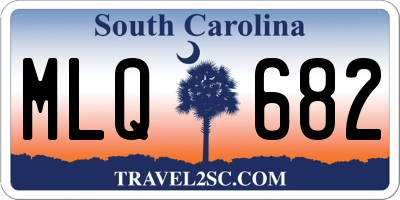 SC license plate MLQ682