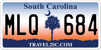 SC license plate MLQ684