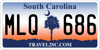 SC license plate MLQ686
