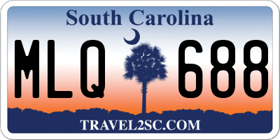 SC license plate MLQ688