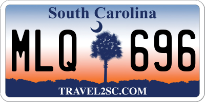 SC license plate MLQ696