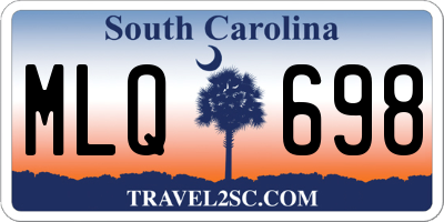 SC license plate MLQ698