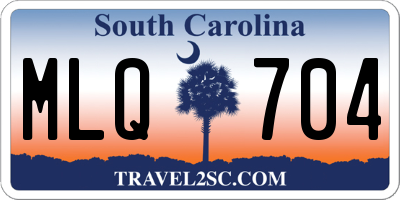 SC license plate MLQ704