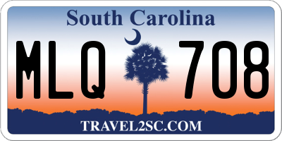 SC license plate MLQ708