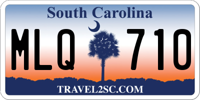 SC license plate MLQ710