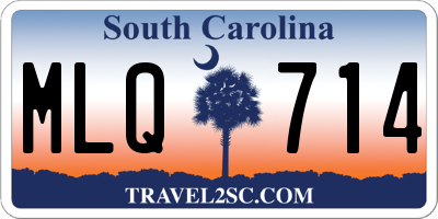SC license plate MLQ714