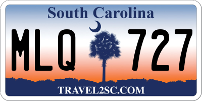 SC license plate MLQ727