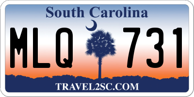 SC license plate MLQ731