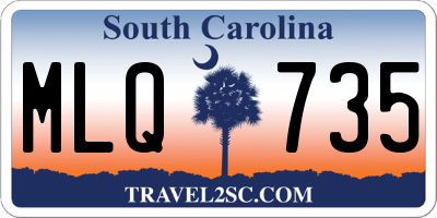 SC license plate MLQ735