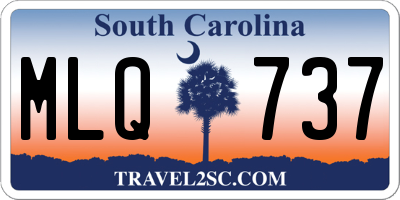 SC license plate MLQ737