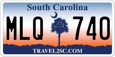 SC license plate MLQ740