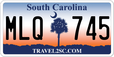 SC license plate MLQ745