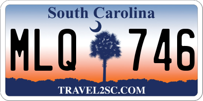 SC license plate MLQ746