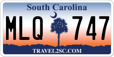 SC license plate MLQ747