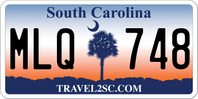 SC license plate MLQ748