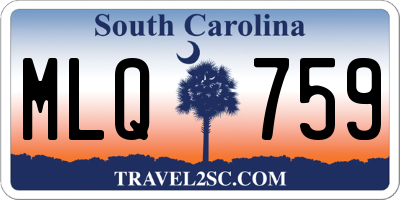SC license plate MLQ759