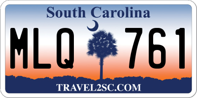 SC license plate MLQ761