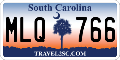SC license plate MLQ766