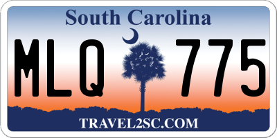 SC license plate MLQ775
