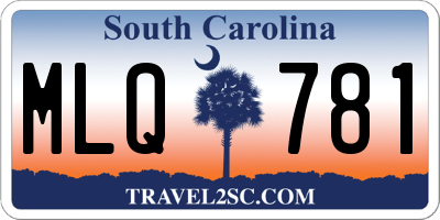 SC license plate MLQ781