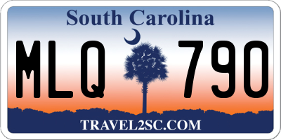 SC license plate MLQ790