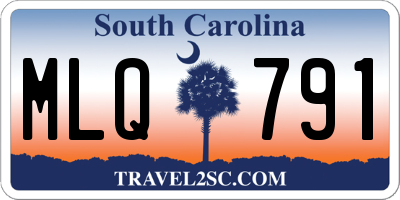 SC license plate MLQ791